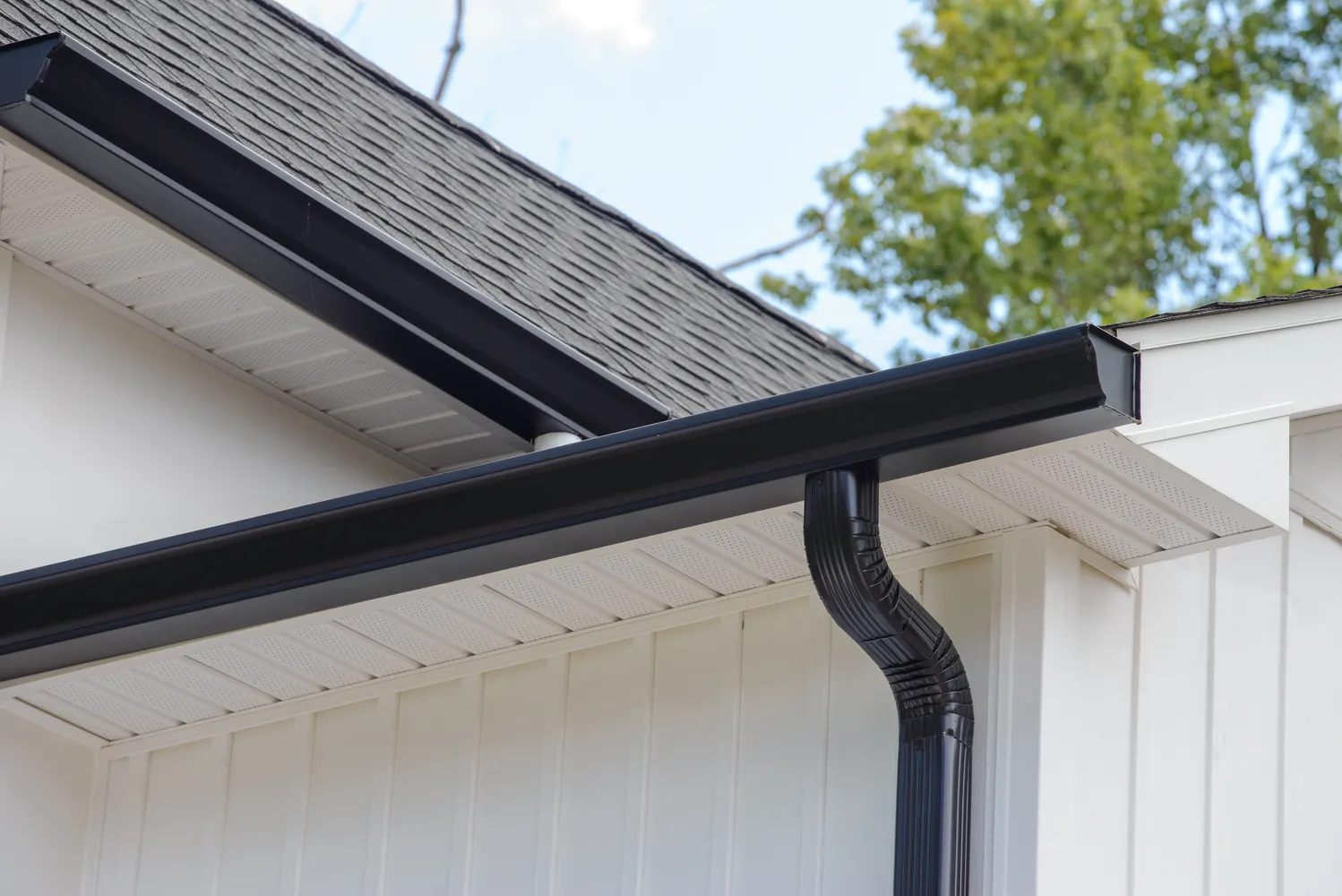 gutter installation project